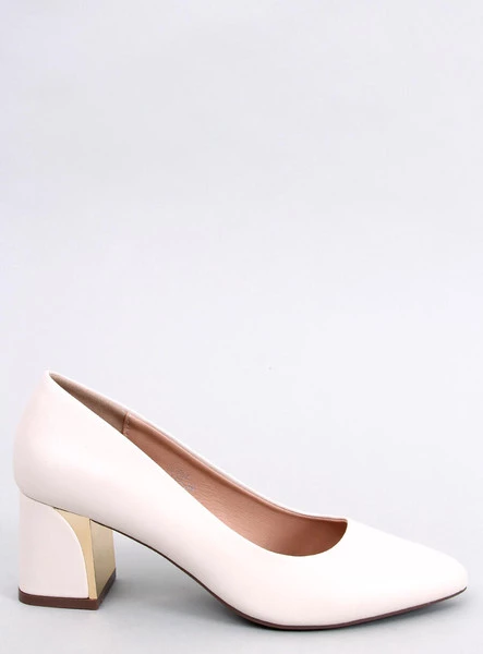 Czółenka na szerokim obcasie KERRIGAN BEIGE