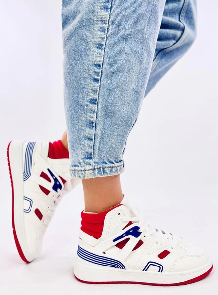 Buty sportowe za kostkę PALL WHITE RED