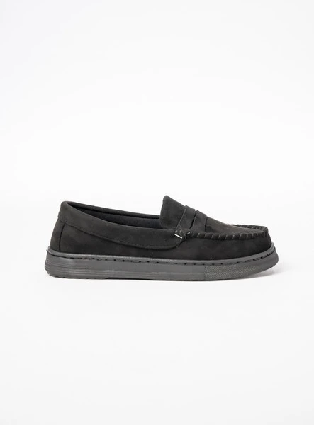 Damskie Mokasyny – Czarny, Zamszowe Martina BLACK