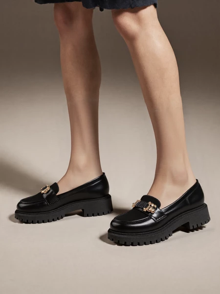 Mokasyny Elegante Czarne