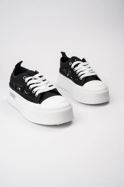 Damskie Sneakersy LACE BLACK