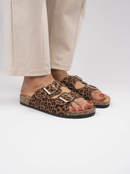 Damskie Sandały Leopard