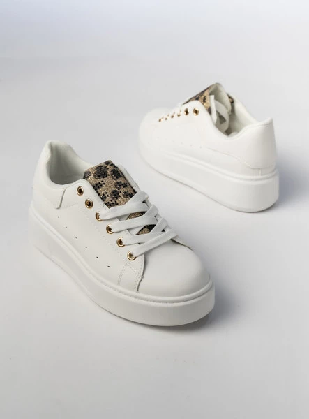 Damskie Sneakersy SAVANNAH WHITE/LEOPARD
