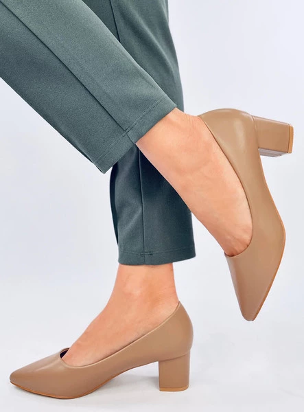 Czółenka na niskim obcasie CRAFTS KHAKI