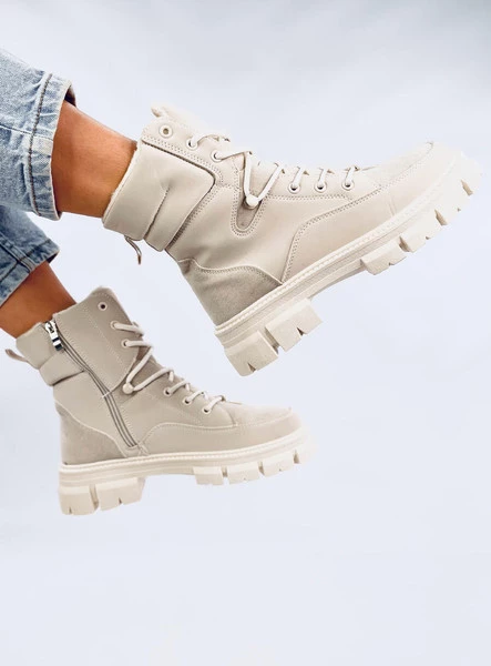 Botki sznurowane ocieplane TOREY WHITE II GATUNEK