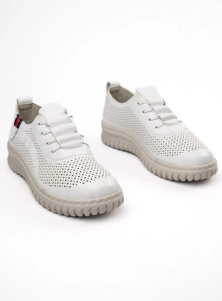 Półbuty Astra White