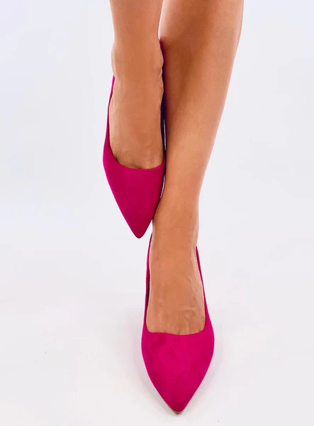 Czółenka na szerokim obcasie CLAIRAY FUKSJA