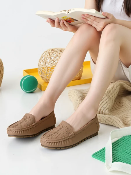 Damskie Mokasyny ELARA KHAKI