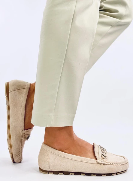 Mokasyny damskie zamszowe TRABEI BEIGE