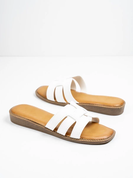 Modne sandały damskie Limoncello w kolorze White