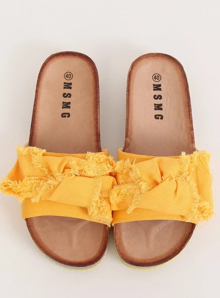 Klapki damskie FEARY YELLOW
