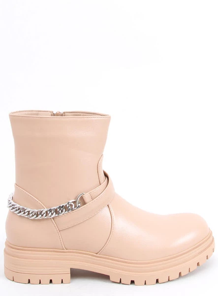 Botki z łańcuszkiem CINDY NUDE