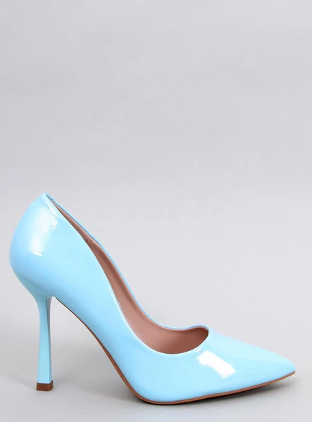 Szpilki damskie lakierowane ANIKA BLUE