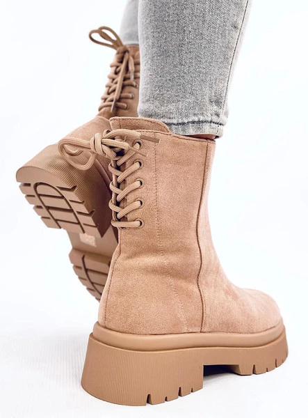 Botki zamszowe BOBBIE L.KHAKI