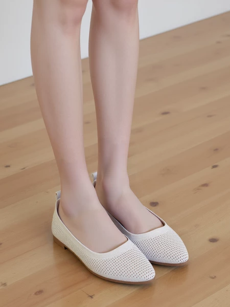 Baleriny Urban Elegance Białe