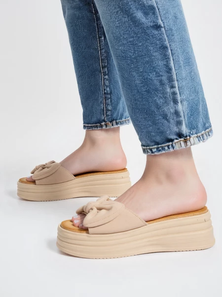 Trampki damskie eleganckie w kolorze Khaki