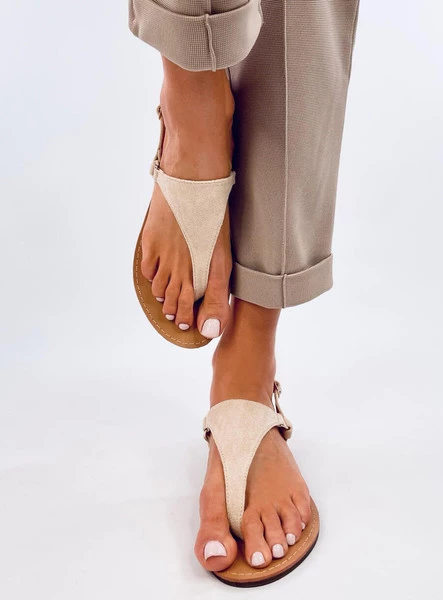 Sandałki japonki LAPEY BEIGE