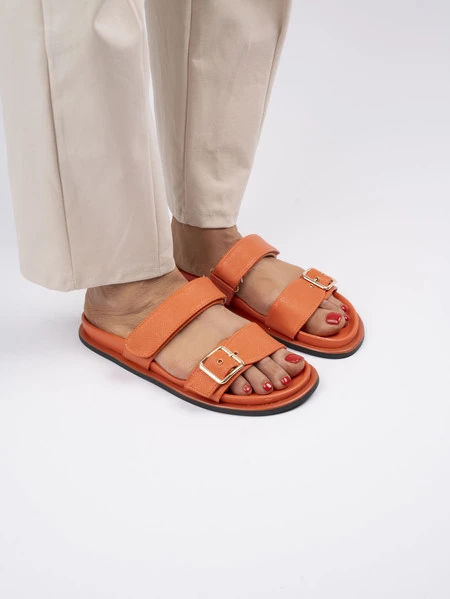 Czółenka damskie eleganckie w kolorze Orange