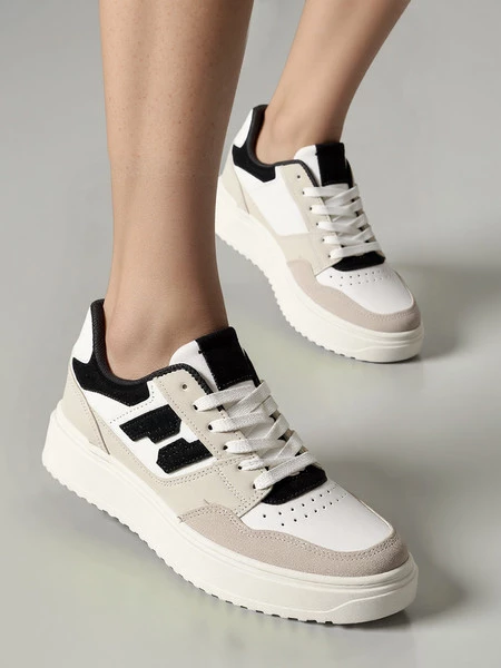 Damskie Sneakersy NORVIN – White/Black