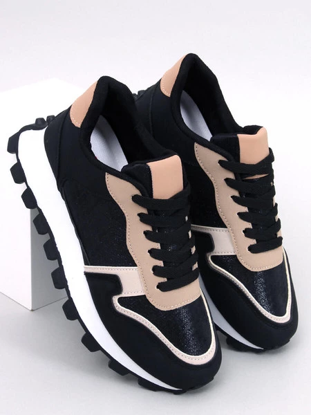 Sneakersy na wysokiej podeszwie BOIS BLACK