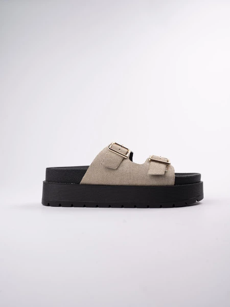 Sandały damskie eleganckie w kolorze Taupe