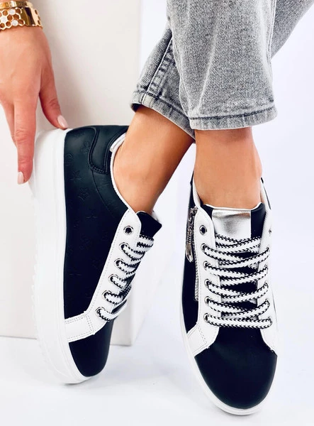 Trampki na wysokiej podeszwie HOPPER BLACK