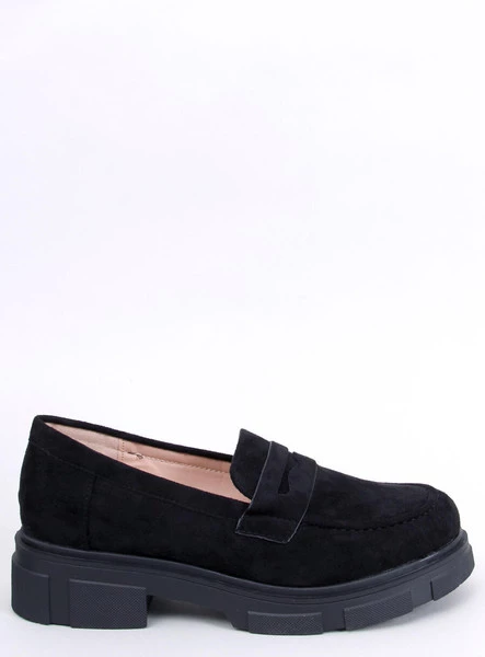 Mokasyny na platformie zamszowe JAYNE BLACK
