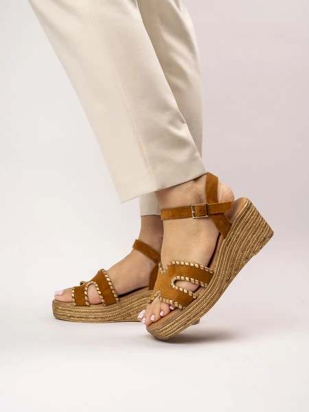 Sandały Eleganza Camel