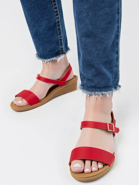 Damskie Sandały AURA RED