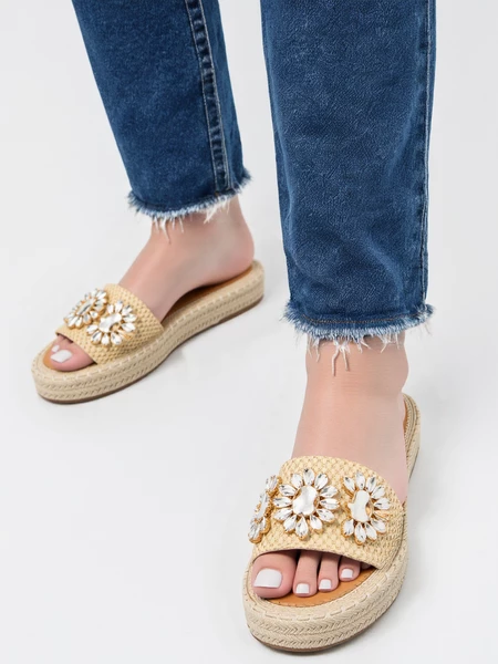 Damskie Klapki DIVAGLAM GOLD