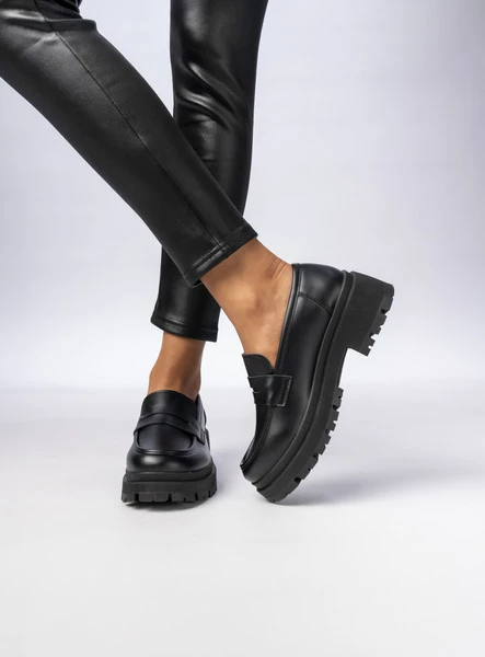 Damskie Mokasyny – Czarne RIVIA NERO