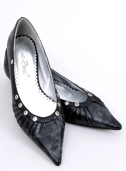 Balerinki z tasiemką wokół kostki 391029-2 Noir