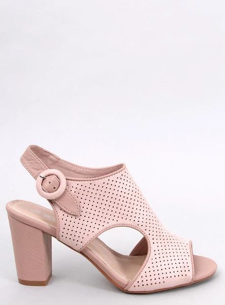 Sandałki ażurowe na obcasie MORILLO PINK
