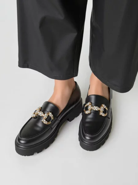 Damskie Mokasyny ELEGANZE BLACK