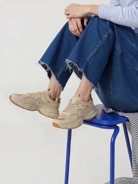 Damskie Sneakersy STELLAR – Beige 