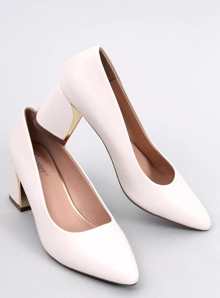 Czółenka na szerokim obcasie KERRIGAN BEIGE