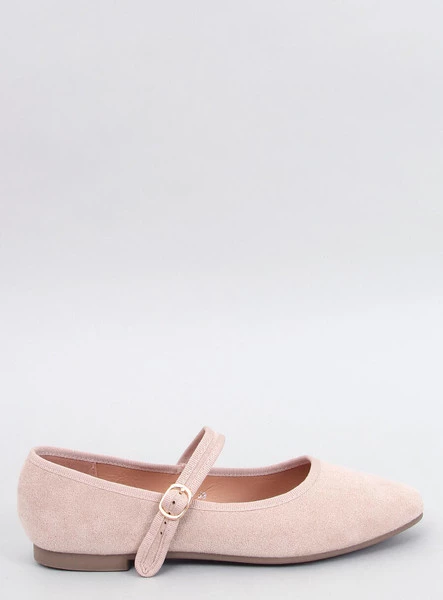 Baleriny w stylu Mary Jane GOLINS BEIGE