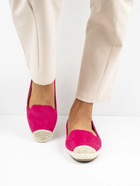 Modne espadryle damskie w kolorze Fuxia