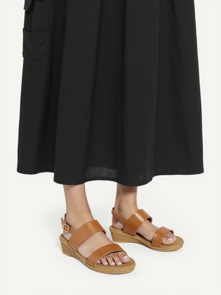 Damskie Sandały RAVEN CAMEL