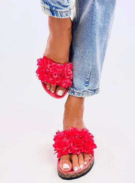 Klapki korkowe BERRY CORAL