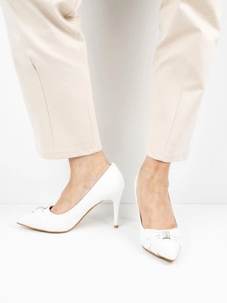 Modne Szpilki damskie - Vespera White