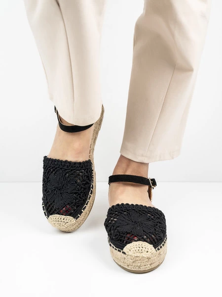 Espadryle Gama w kolorze Black