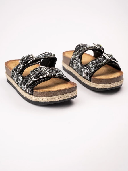 Klapki Etno Sparkle BLACK