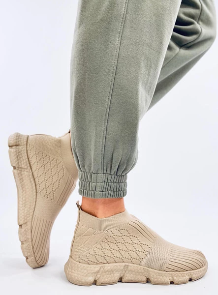 Buty sportowe skarpetkowe DARTS BEIGE