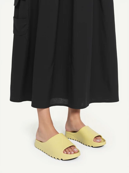 Damskie Klapki SLIDE COMFY GREEN