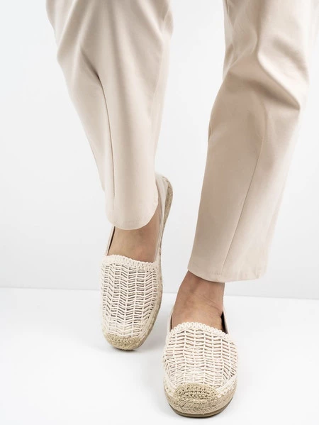 Sandały damskie eleganckie na platformie w kolorze Beige