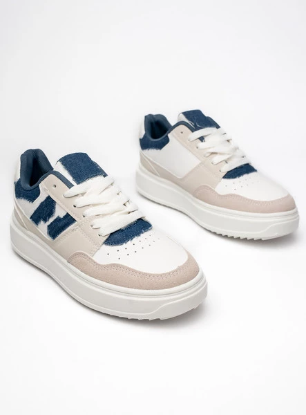 Damskie Sneakersy NORVIN – White/Blue