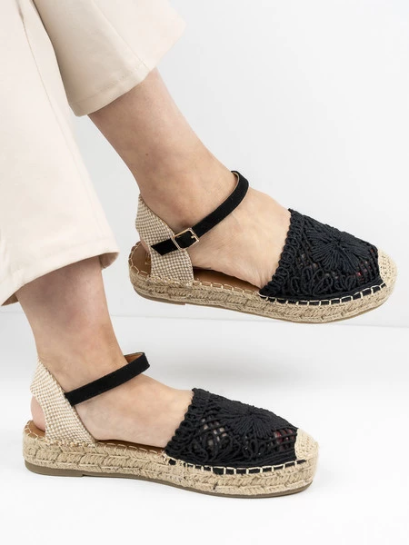 Espadryle Gama w kolorze Black