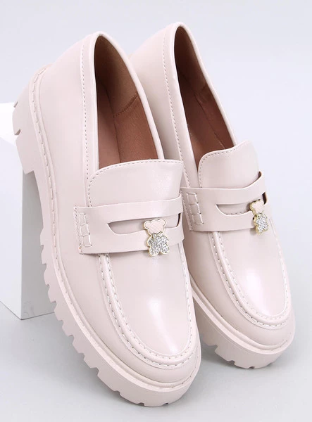 Mokasyny na platformie RIMET BEIGE