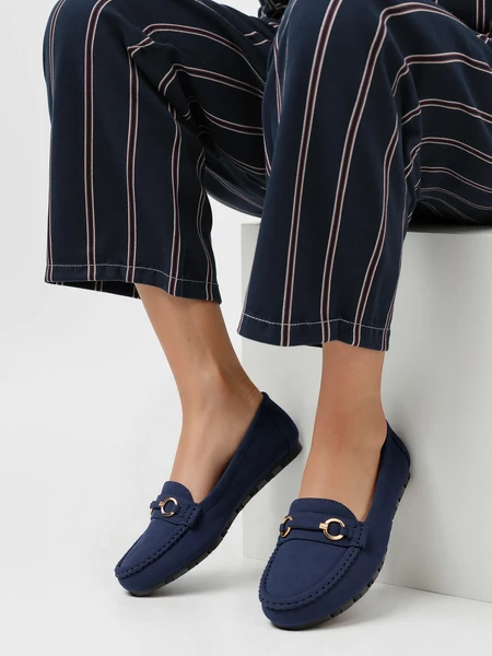 Mokasyny Elegante Granatowe